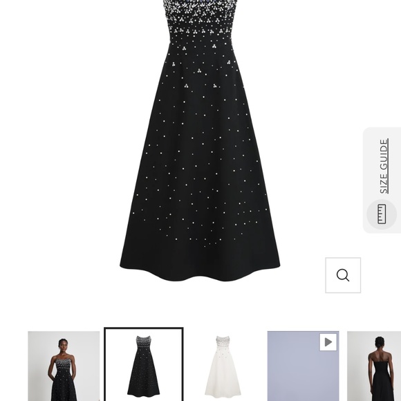 Stunning long black sequined dress - Picture 1 of 5